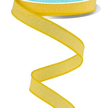 General Wholesale Inc - Wholesale Ribbon - Gift Wrapping - 5/8" x 10yd Royal Burlap-Yellow-RGE177829