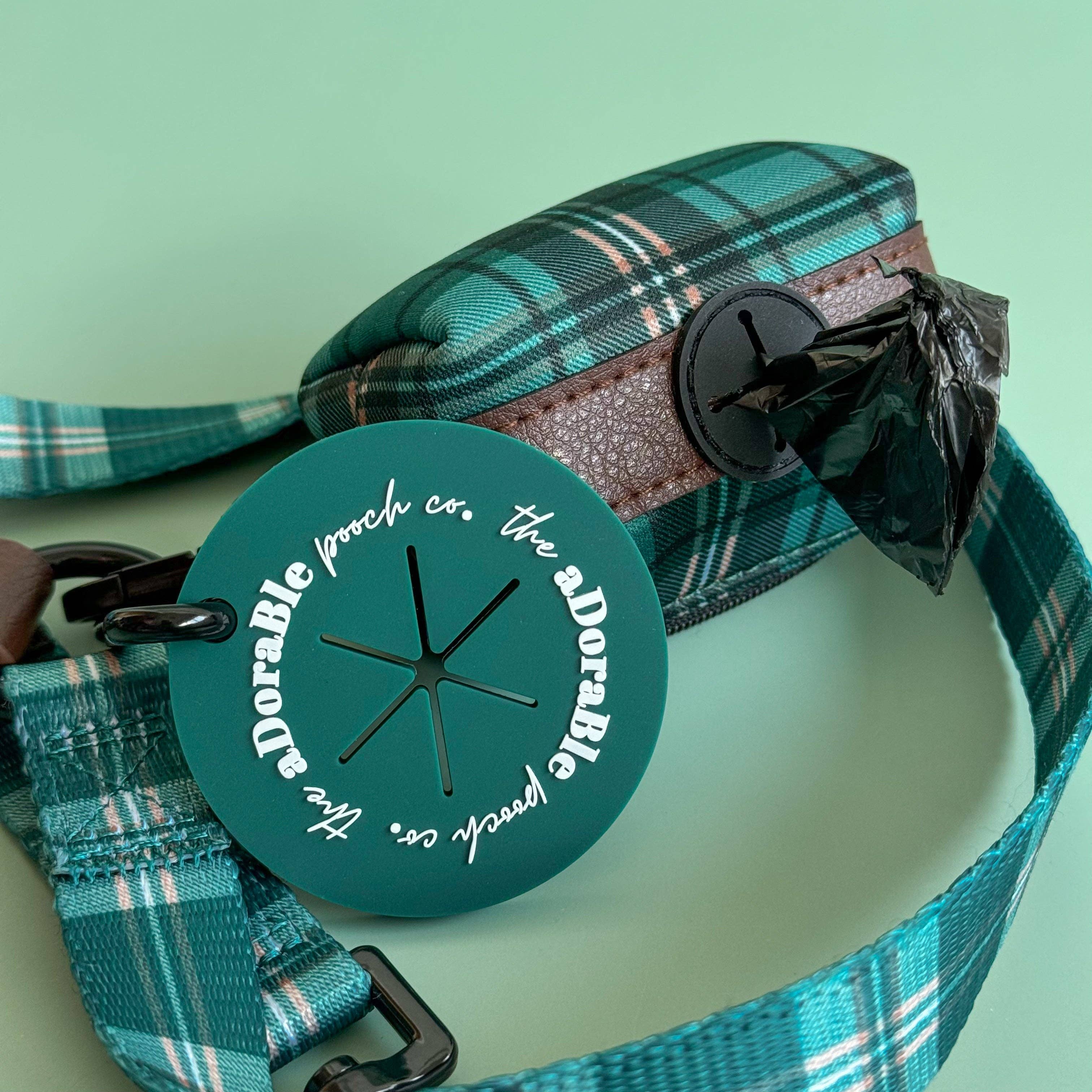 The aDoraBle Pooch Company – wholesale Pet poo bag dispenser – Dog Poop Bag Carrier - Pheasant Green - The aDoraBle Pooch Company3