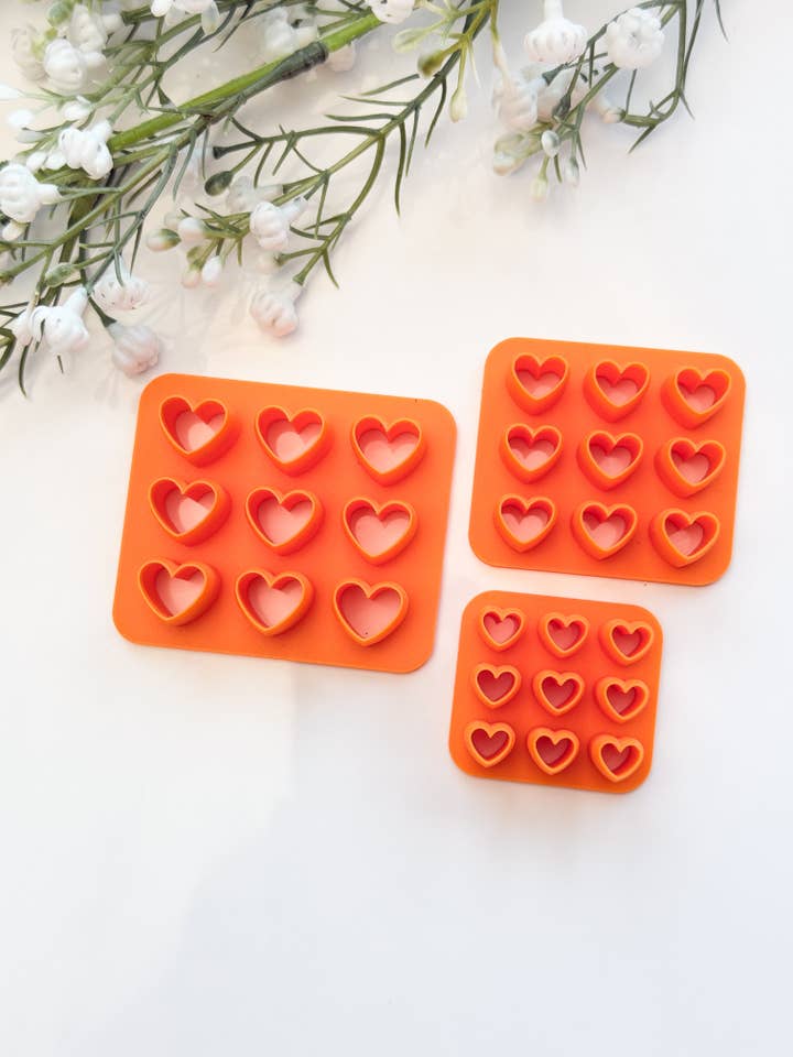 Heart Cluster Polymer Clay Cutters for wholesale by Tera Clay