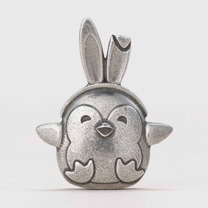 Poppy Wobble Chick (penguin) for wholesale by Danforth Pewter