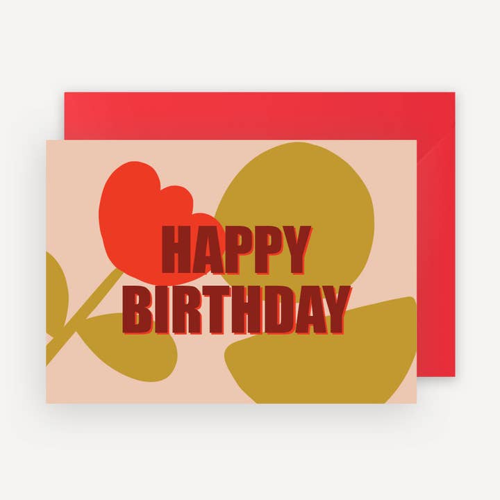 Carte Happy Birthday Geo pour la vente par Mariisoré
