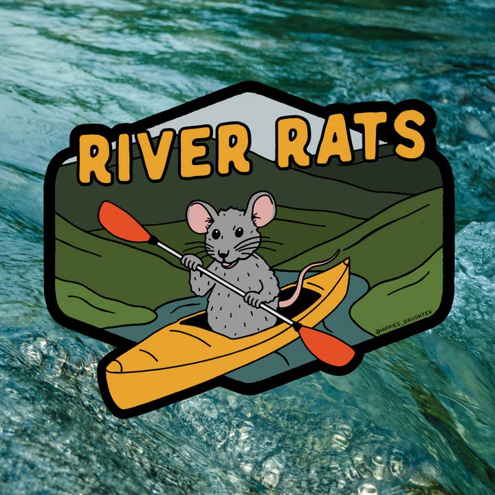 river rats // sticker for wholesale by Hippie’s Daughter