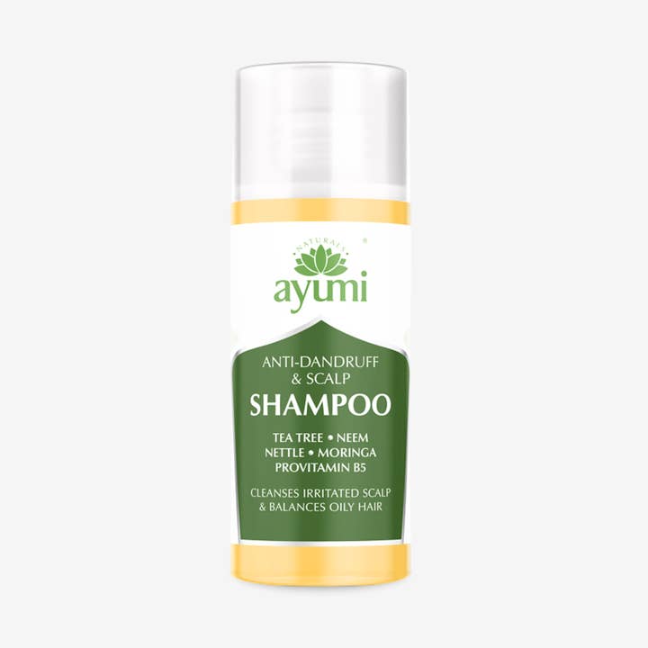 Anti-Schuppen- und Kopfhaut-Shampoo 50 ml Reisegröße für den Großhandel von Ayumi Naturals