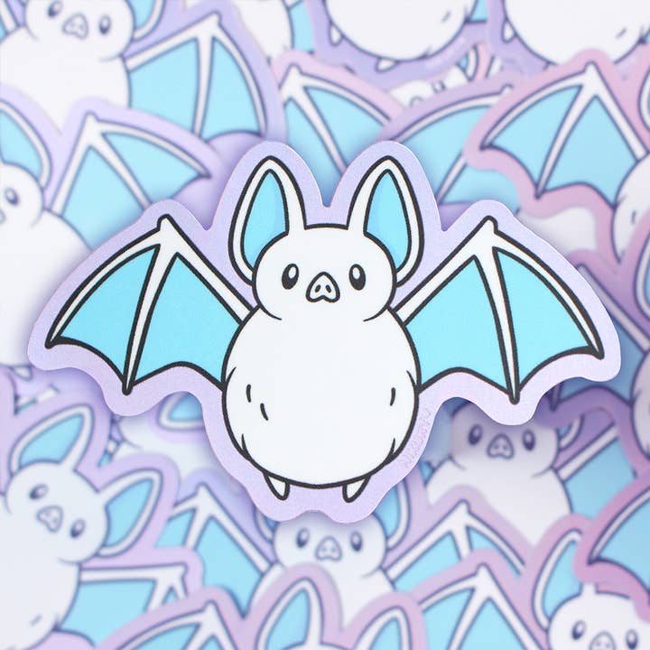 Holographic Matt Bat Vinyl Sticker for wholesale by Nikury