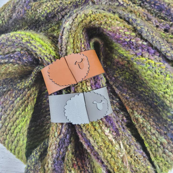 Katrinkles - Wholesale Cuff Bracelet - Sheep Shawl Cuff in Vegan Leather