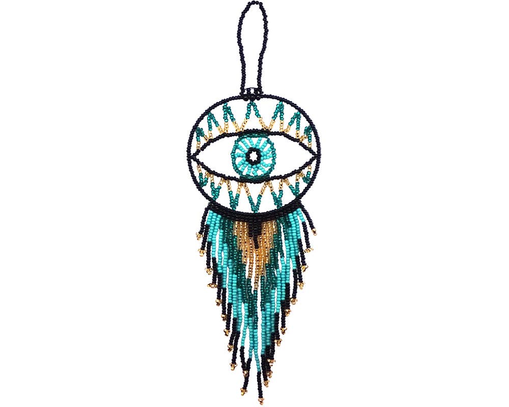 Pichincha - Wholesale Dream Catcher - Round Beaded Evil Eye Dream Catcher Hanging Ornament7
