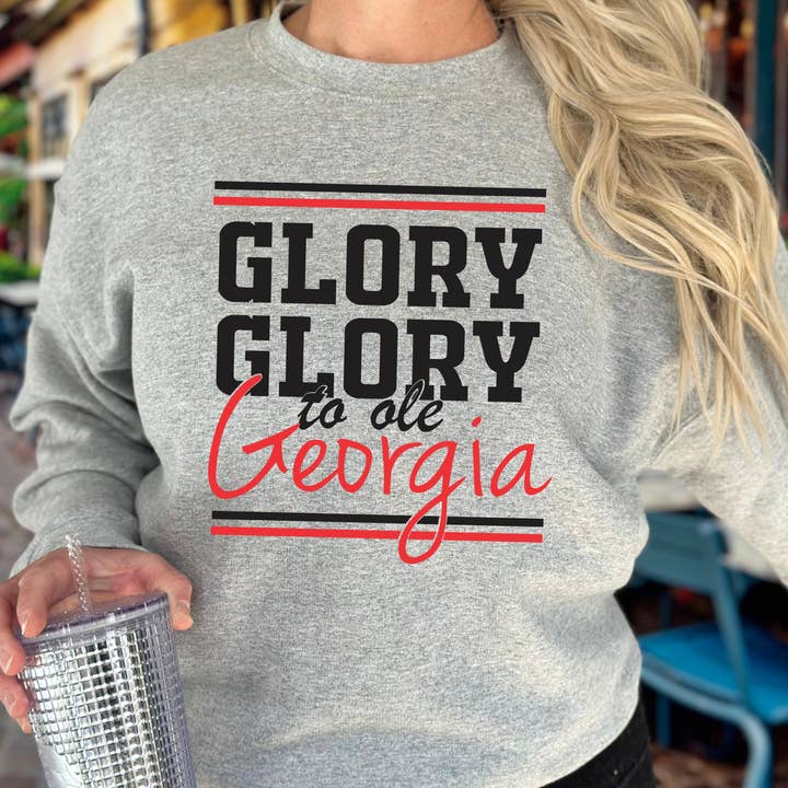 Simply You Customs - Wholesale Graphic Sweatshirt - Women's - Glory Glory To Ole Georgia Sweatshirt