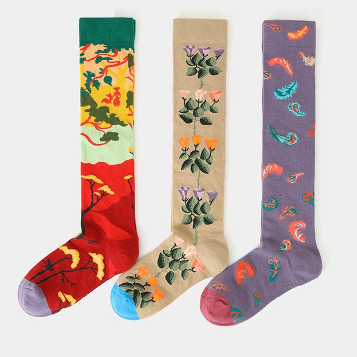 COLORFULS KNEE SOCKS LONG TUBE SOCKS CWMS0176 for wholesale by ACCITY