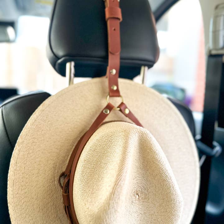 Bark & Willow - Wholesale Car Decorative Charm - Unisex - Leather Hat Holder for Cars & Trucks