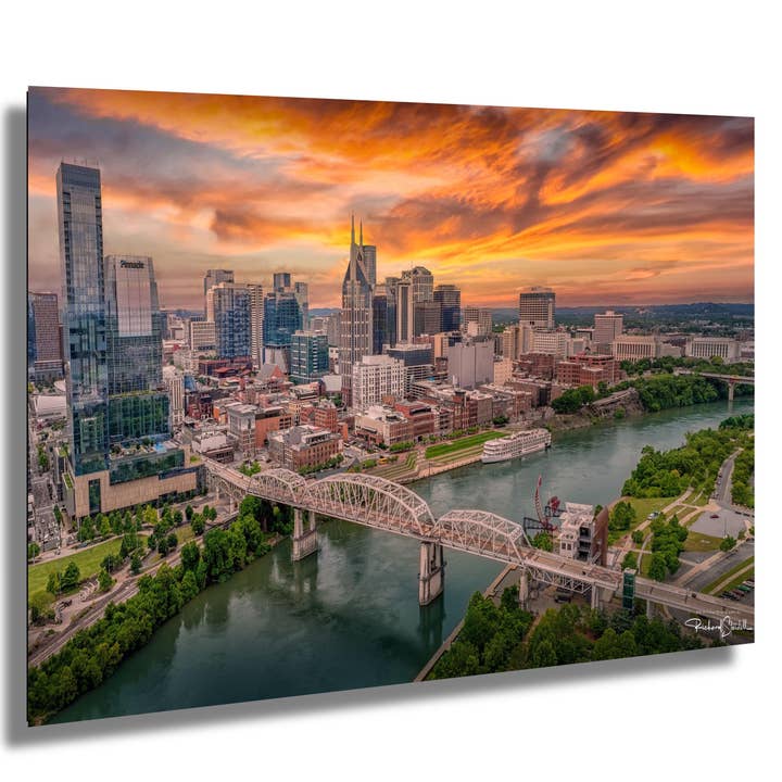 Nashville Cityscape Print | Large Statement Size for wholesale by 998 Millibar Photography