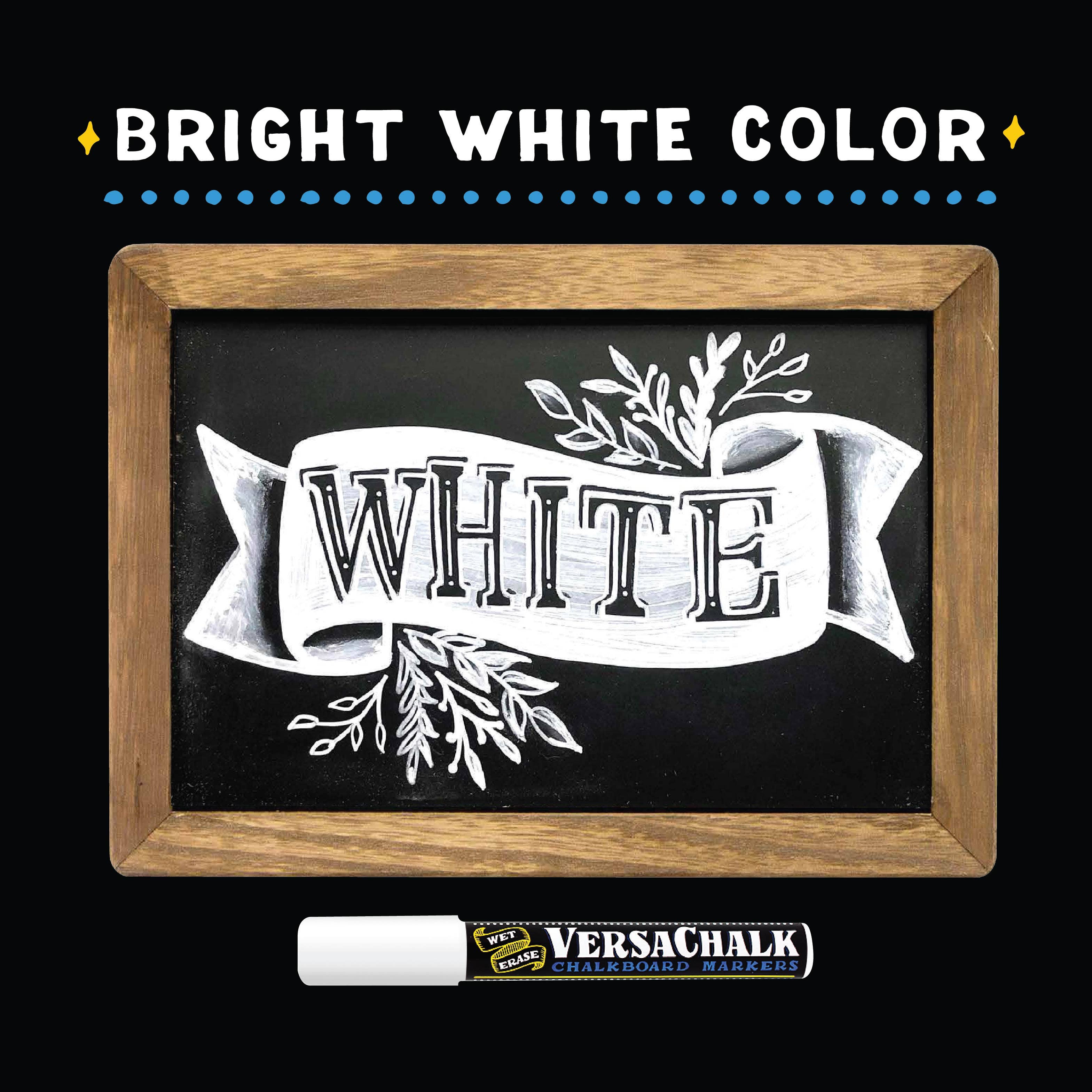 VersaChalk – wholesale Marker – White Liquid Chalk Markers, Set of 104