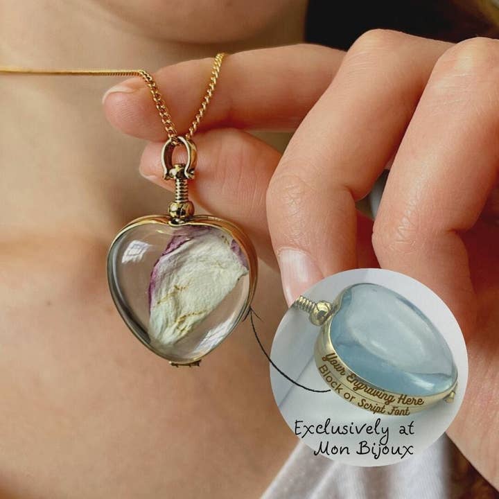Fillable Gold Heart Locket in Gold Vermeil 18 Ct for wholesale by Mon Bijoux
