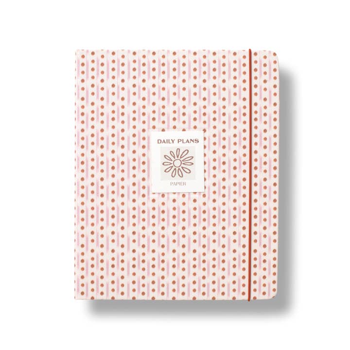 Concealed Spine Fabric Undated Planner, B5 - Ikat Stripe for wholesale by Papier