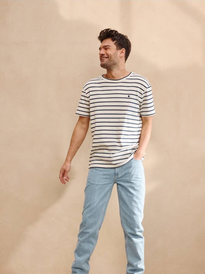 JAQK - Wholesale Jeans - Men's - Jean Semi Slim Cooper Bleach