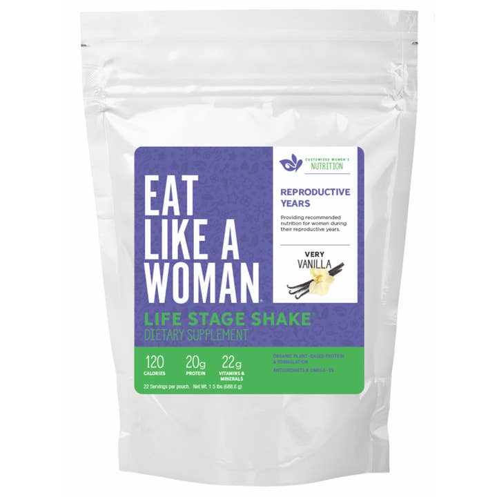 Life Stage Shake - Reproductive Years, SOLD OUT for wholesale by Eat Like a Woman
