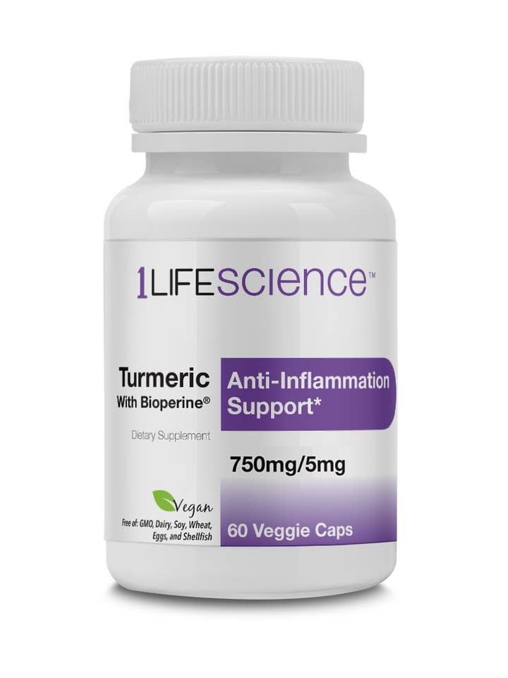 Turmeric 95% 1000mg w/Bioperine/2cp 60 Vcap for wholesale by 1 Life Science