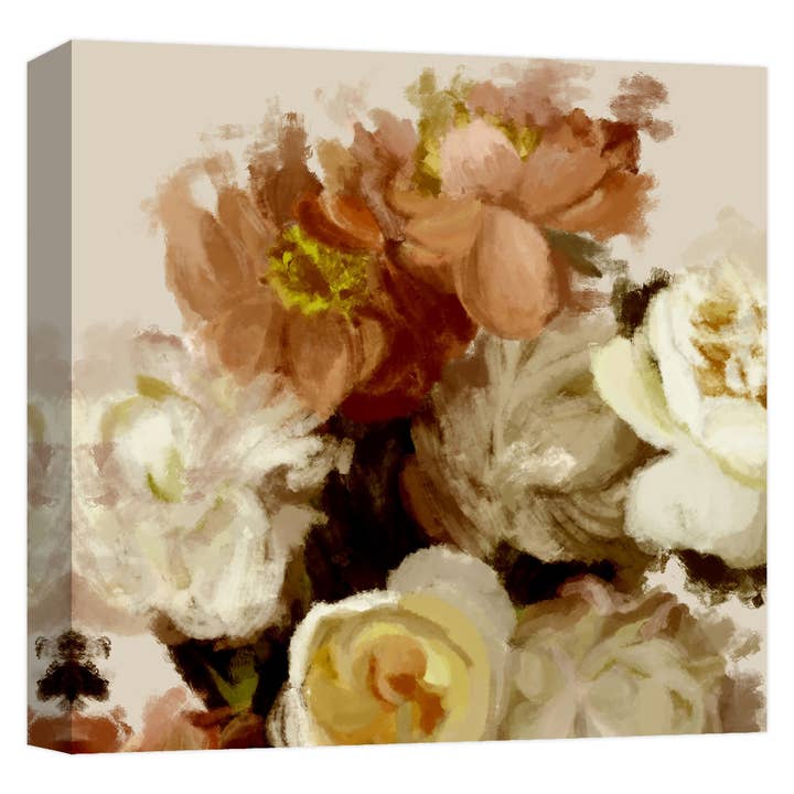 Deep Red Bouquet 22'' x 22'' Canvas Wall Art for wholesale by PTM Images