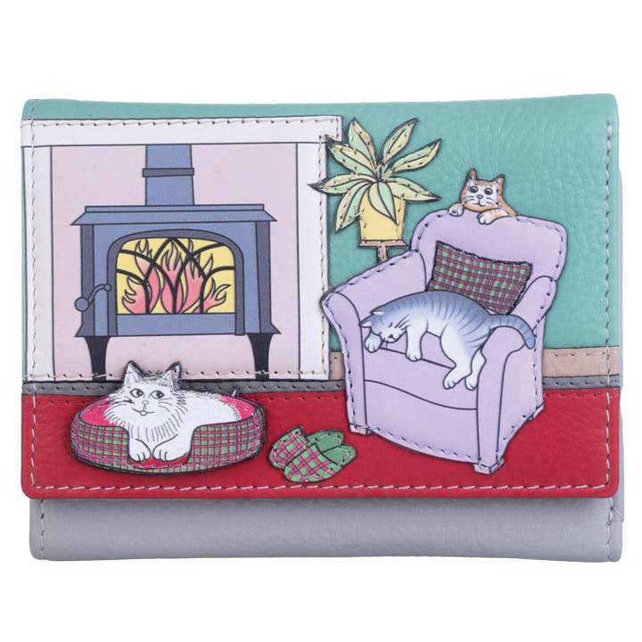 Hamish's House Tri Fold Purse for wholesale by Mala Leather