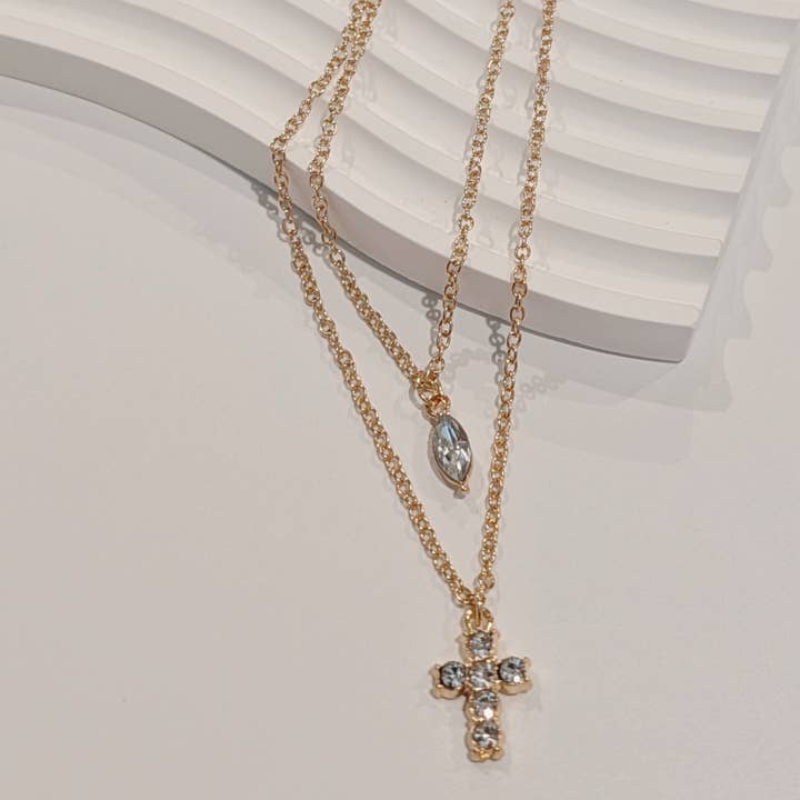 Minimalistiskt korshalsband för kvinnor | För vardagsbruk för wholesale av Sacred Sparkle Boutique Jewelry