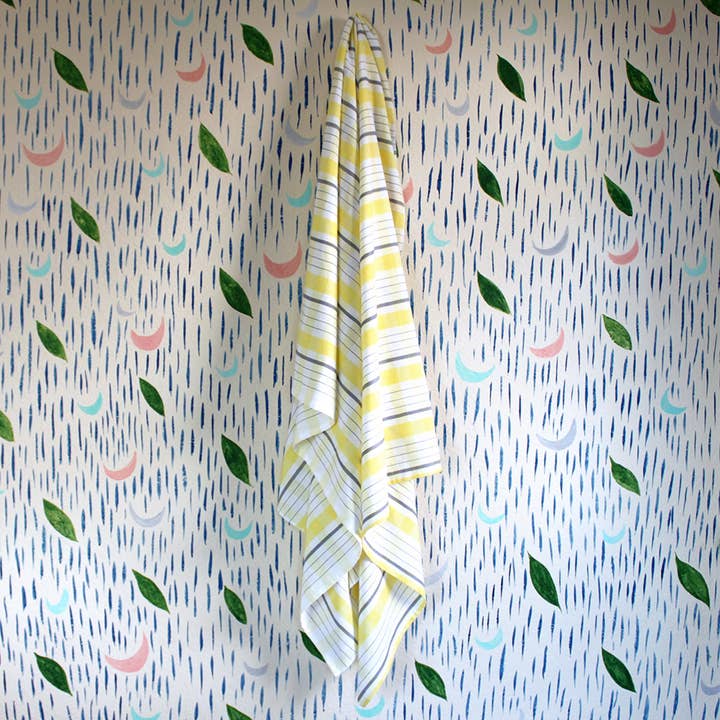 Madras Lines zwart textiel voor wholesale door Kara Weaves