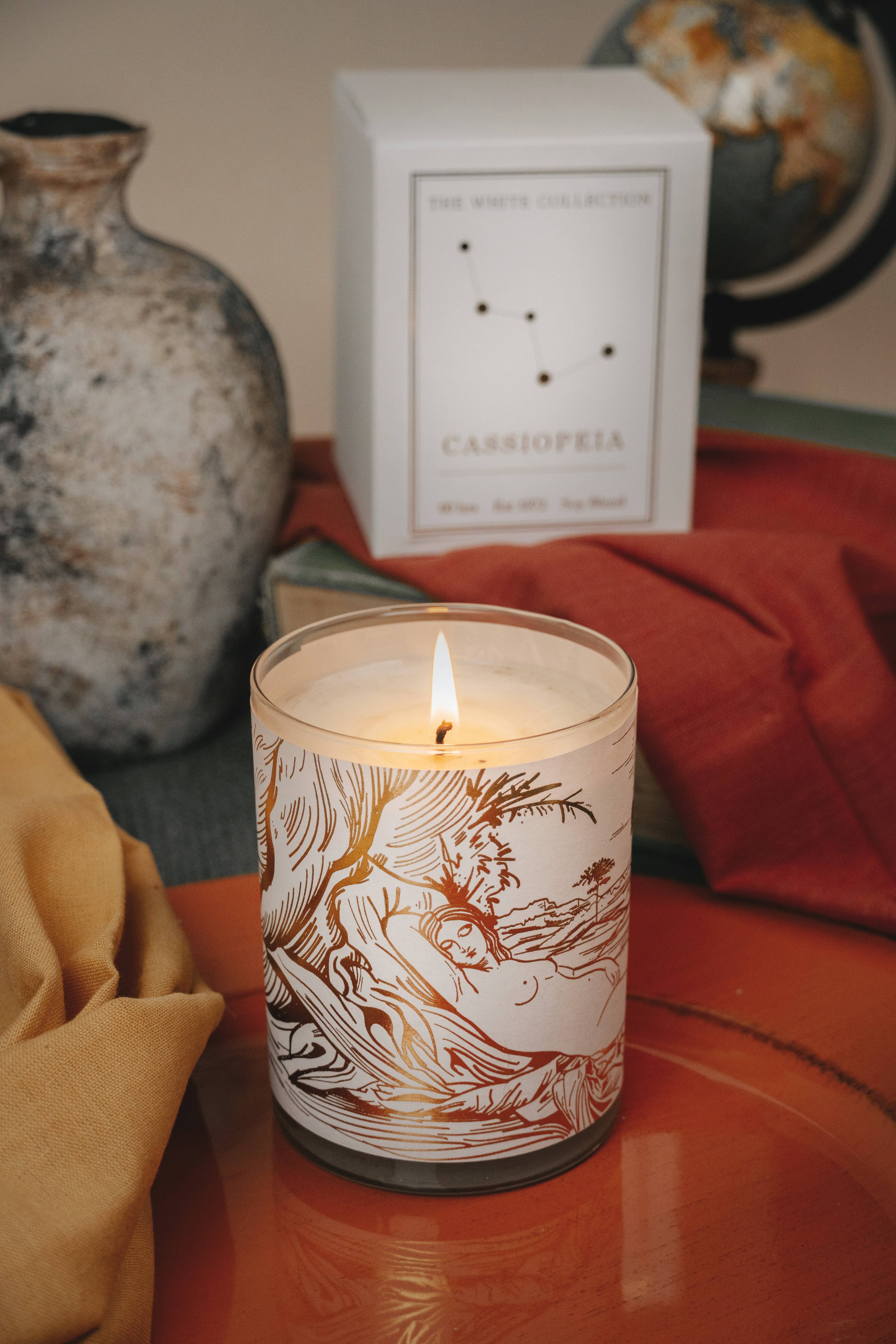 Spitfire Girl - Wholesale Jar/Filled Candle - White Collection Candle Cassiopeia