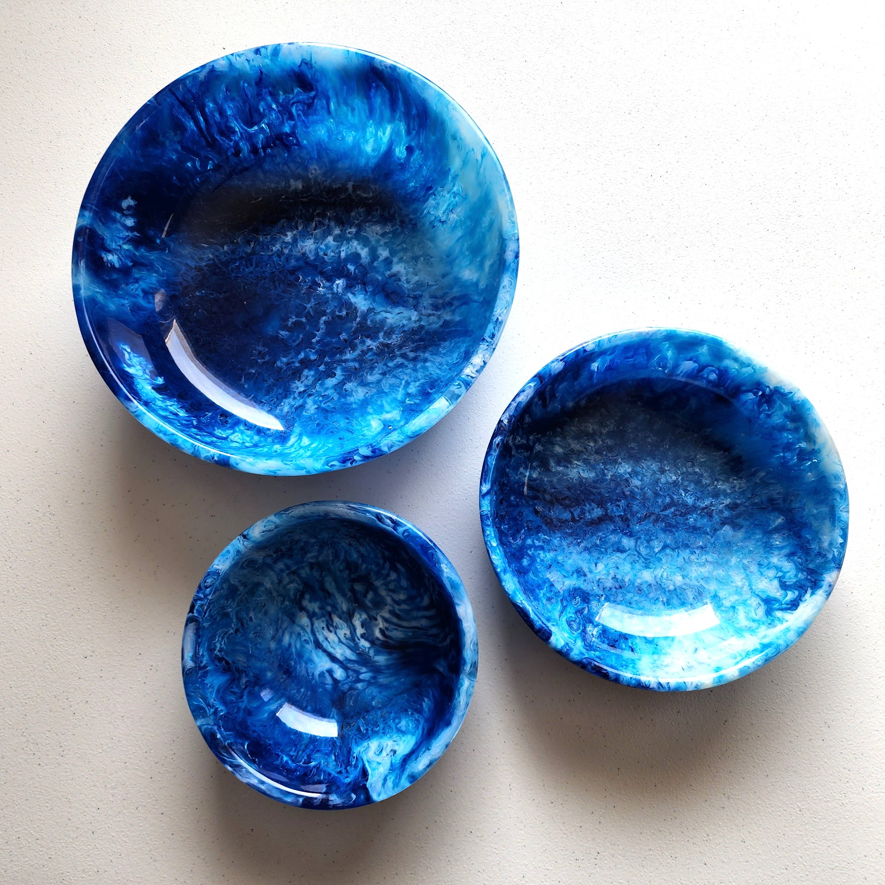 Gibb & Daan - Vente Bol de service - Ensemble de 3 bols de service en résine coulée à la main1