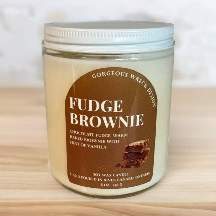 Fudge Brownie Candle . for wholesale by Gorgeous Wreck Design