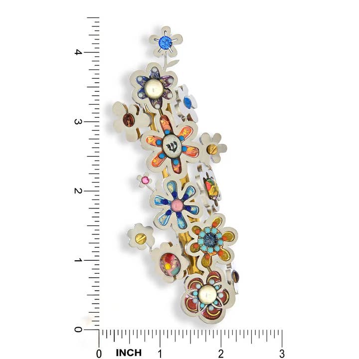 Seeka Jewelry and Judaica - Vente Décoration murale - Mezouza florale Seeka Bright Blossoms1