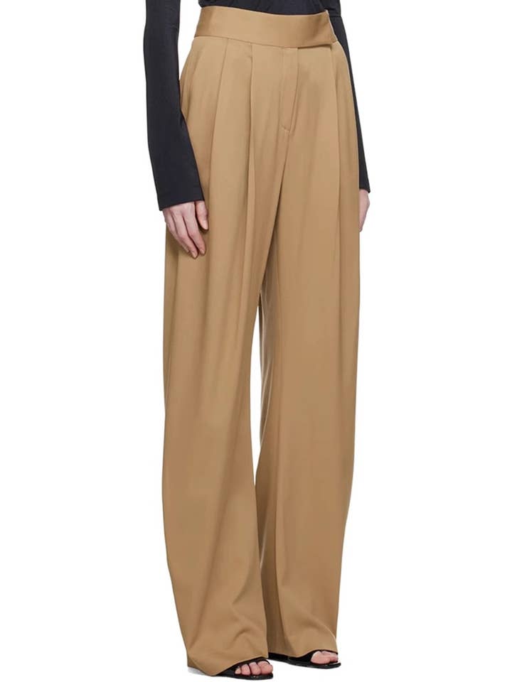 Productseeker - Wholesale Suit Set - Women's - SET253 2025 Spring Scarf-Cutout Blazer and High Waist Set10