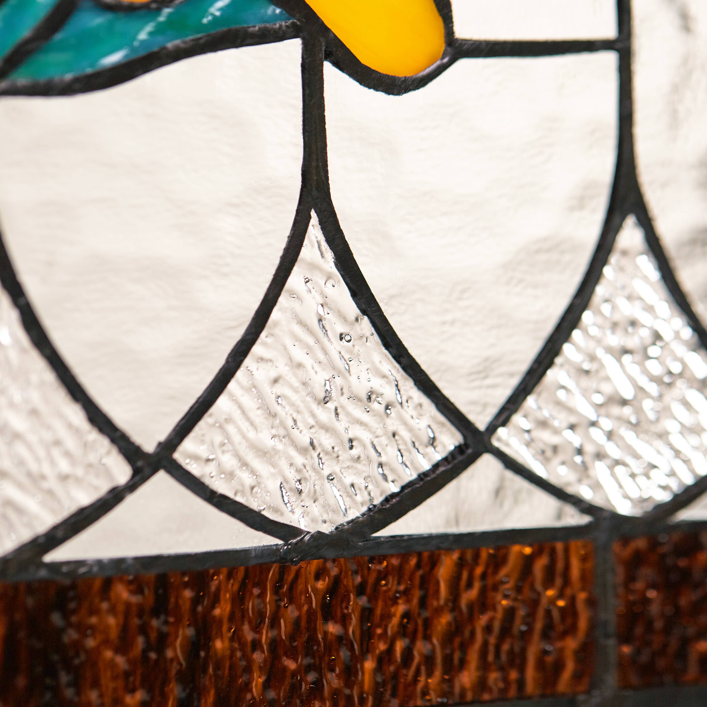 River of Goods - Wholesale Suncatcher - 30"L Fleur De Lis Victorian Stained Glass Pub Window Panel18