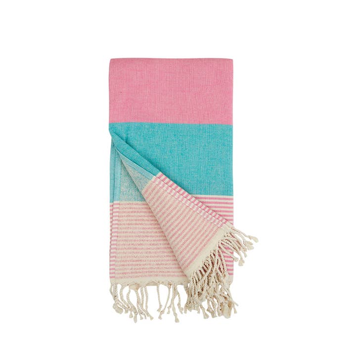 Kikoya - Wholesale Beach Towel - Hawaiian Turkish Towels 35x70" Terry Backing Beach Bath Pool