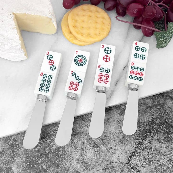 Supreme Housewares - Wholesale Cheese Spreader - Mahjong Circular Serenity Resin Cheese Spreader5