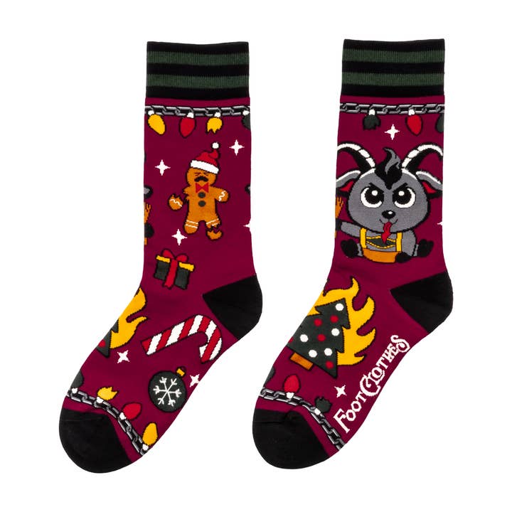 FootClothes LLC - Wholesale Socks - Unisex - Kwampus Holiday Crew Socks