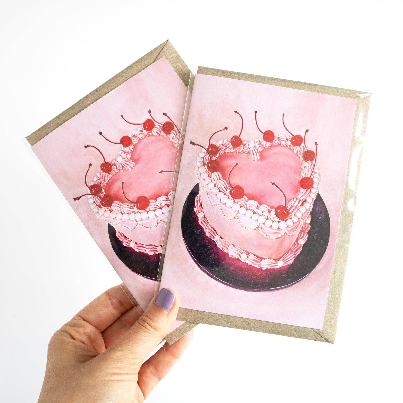 Julia Ockert - Wholesale Birthday card - Pink Princess Cake Greeting Card2