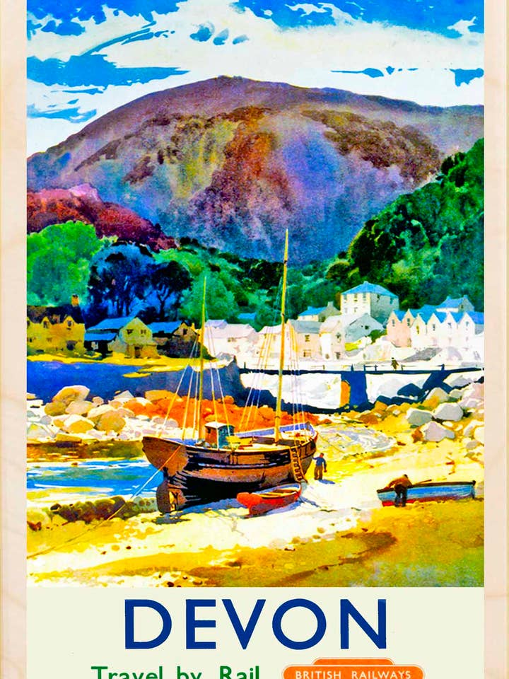 Devon - Eco-friendly cards & magnets for wholesale by THE WOODEN POSTCARD COMPANY