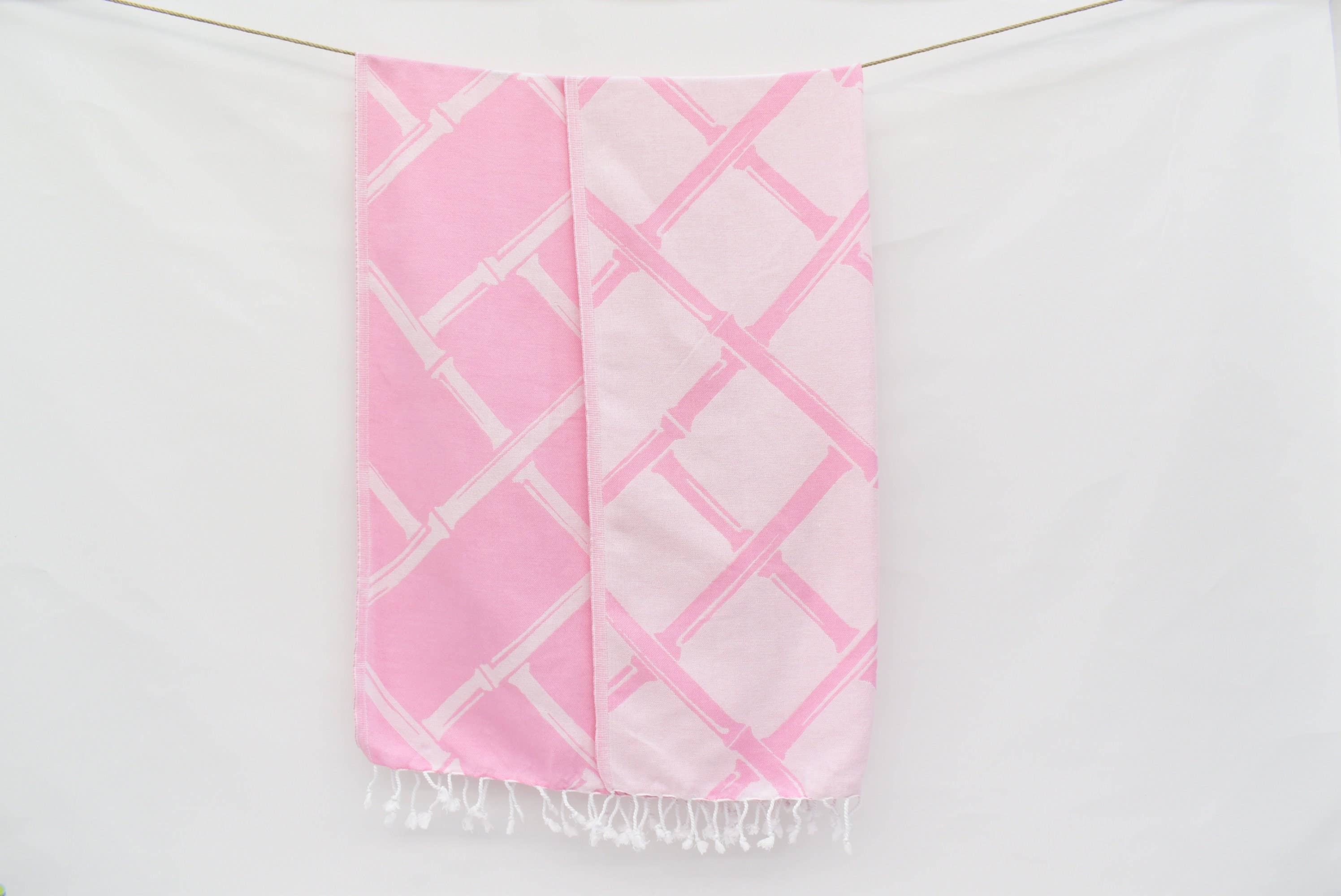 Organic Turkish Towels - Wholesale Beach Towel - Pink Towel, Ultra-Soft Turkish Towel, 40x70 Beach Towel1