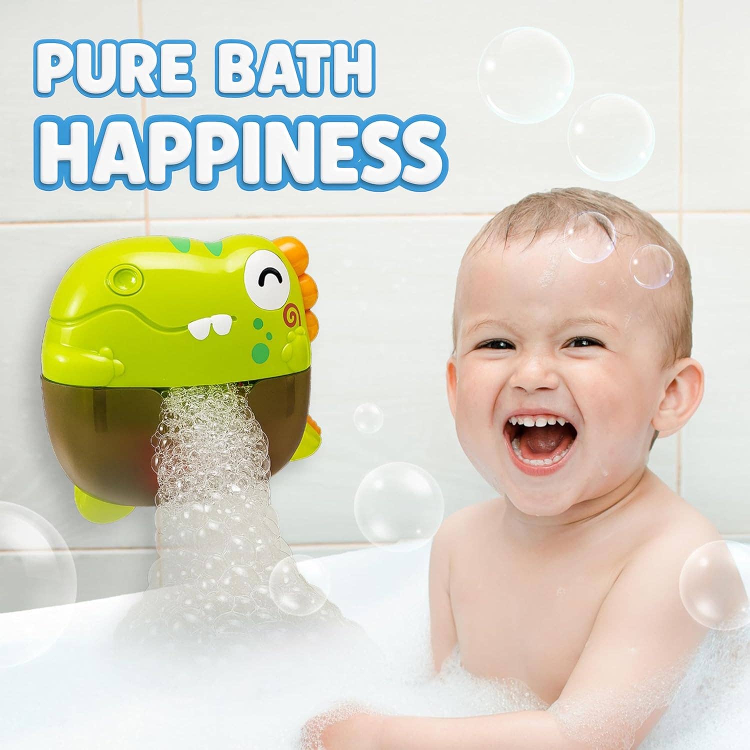 Atlasonix - Wholesale Bubble Wand - Kids - Bath Bubble Machine - Bubble Bath Maker with Lights & Music8