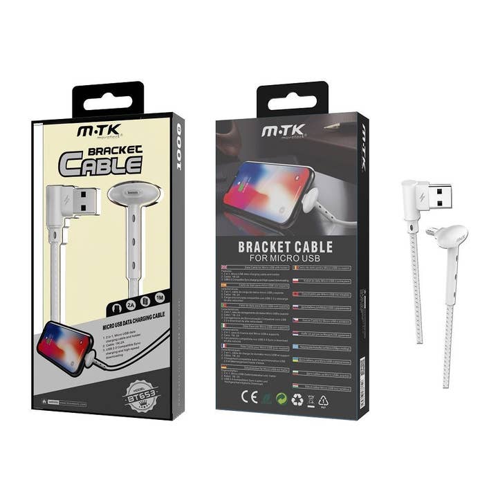 6 Pack Fast Charging Cable & Phone Stand-Micro for wholesale by Tech Trendz