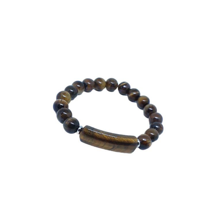 Tiger's Eye Bar Bracelet for wholesale by Bijoux de Delone, LLC