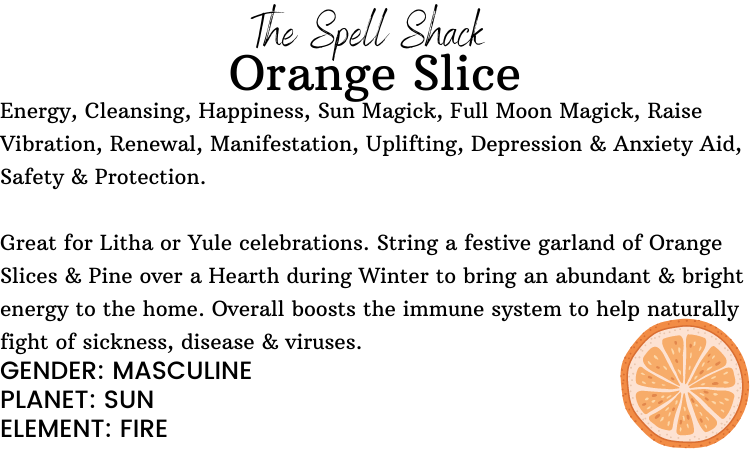 Witchuals - Rituals & Spellwork Apothecary – wholesale Meditation supplies – Orange Slice2