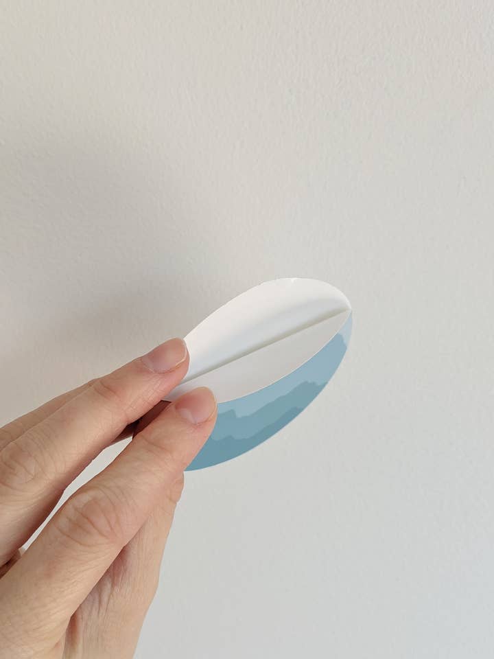 Light Blue Mountain Sticker for wholesale by Tiff's Art Collection