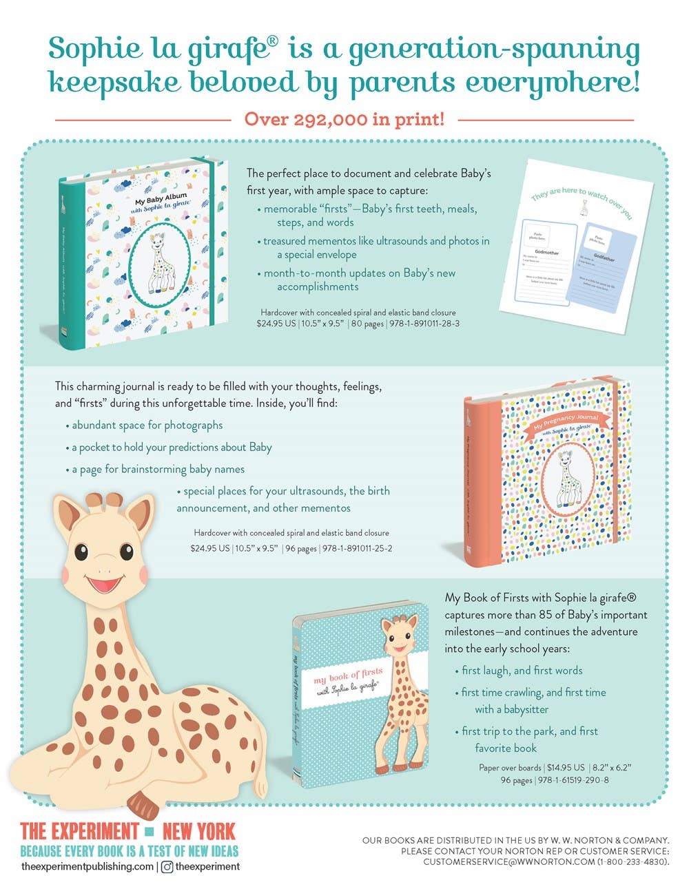 W. W. Norton - Wholesale Journal/Diary - My Book of Firsts with Sophie la girafe®9