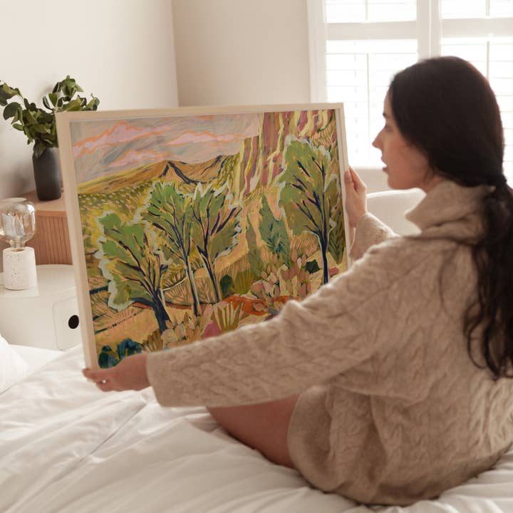 El Baker Art - Wholesale Art Print - Vintage Western Wall Art - Neutral Southwestern Wall Decor Desert Landscape Print5