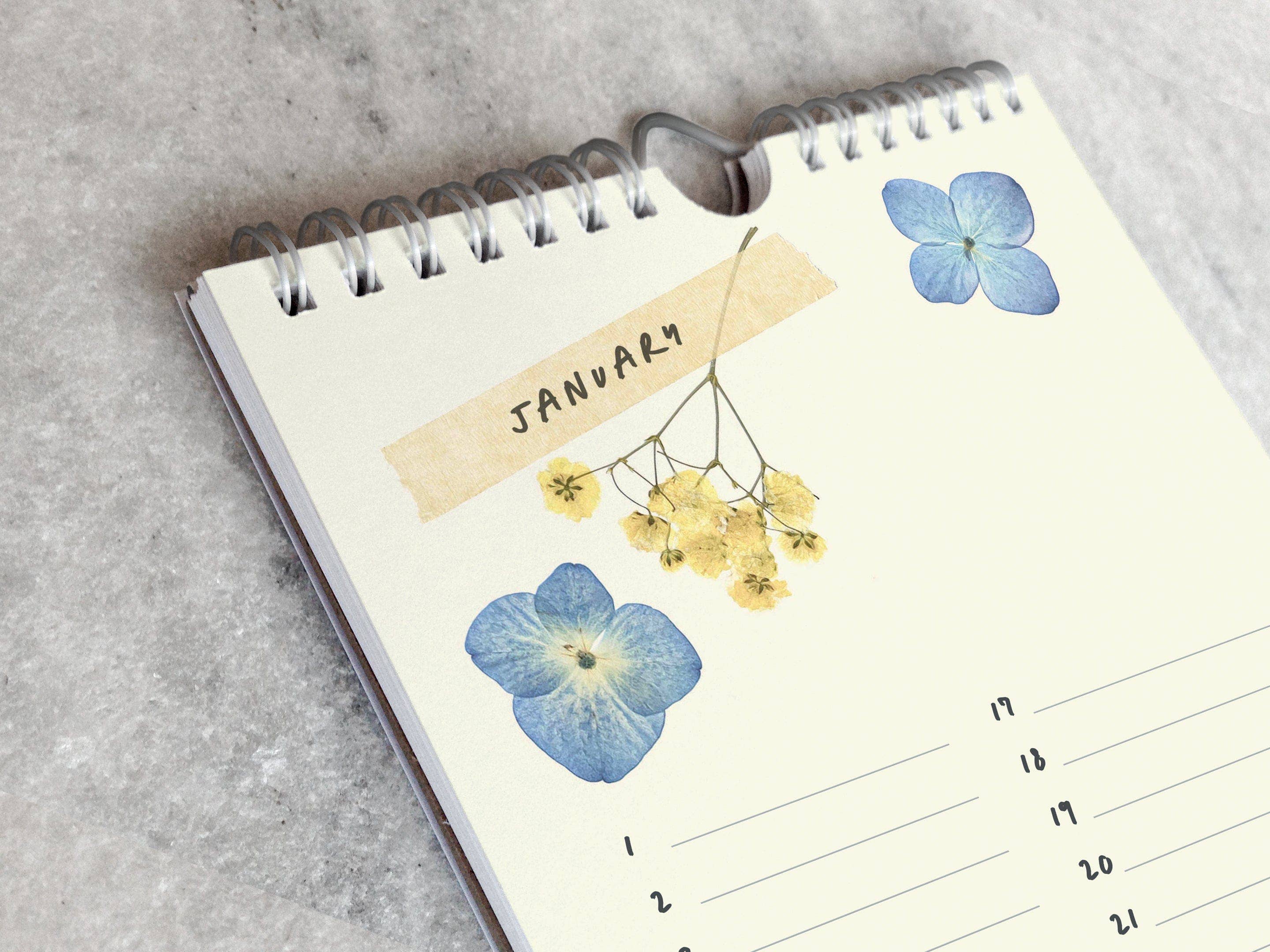 Favorite Story - Wholesale Calendar - Celebration Calendar, Pressed Flowers1