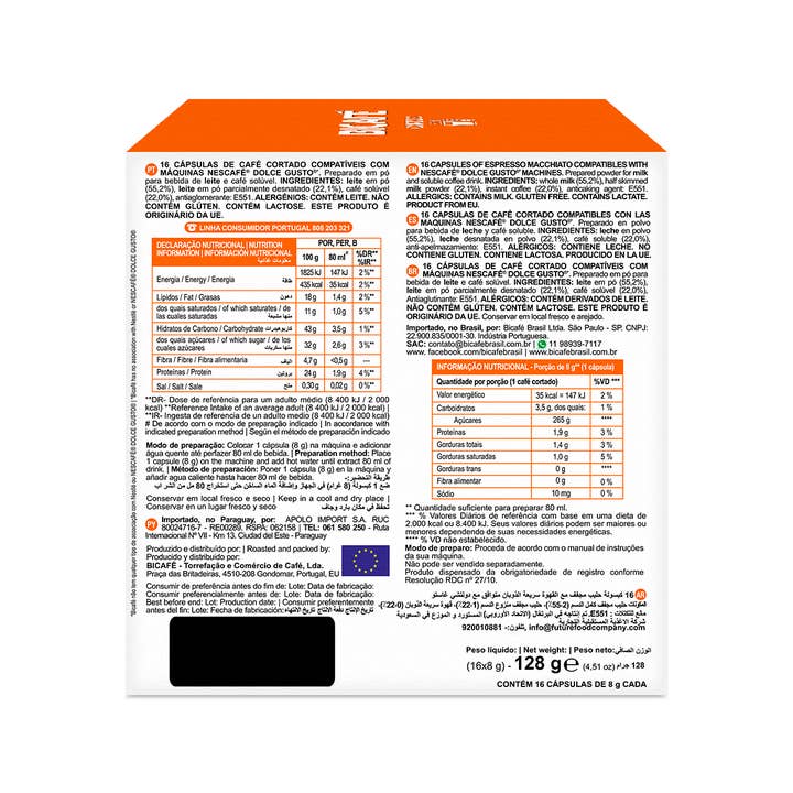 Bicafé - Wholesale Instant Coffee/Espresso - Cortado Drink - Dolce Gusto Compatible Capsules3