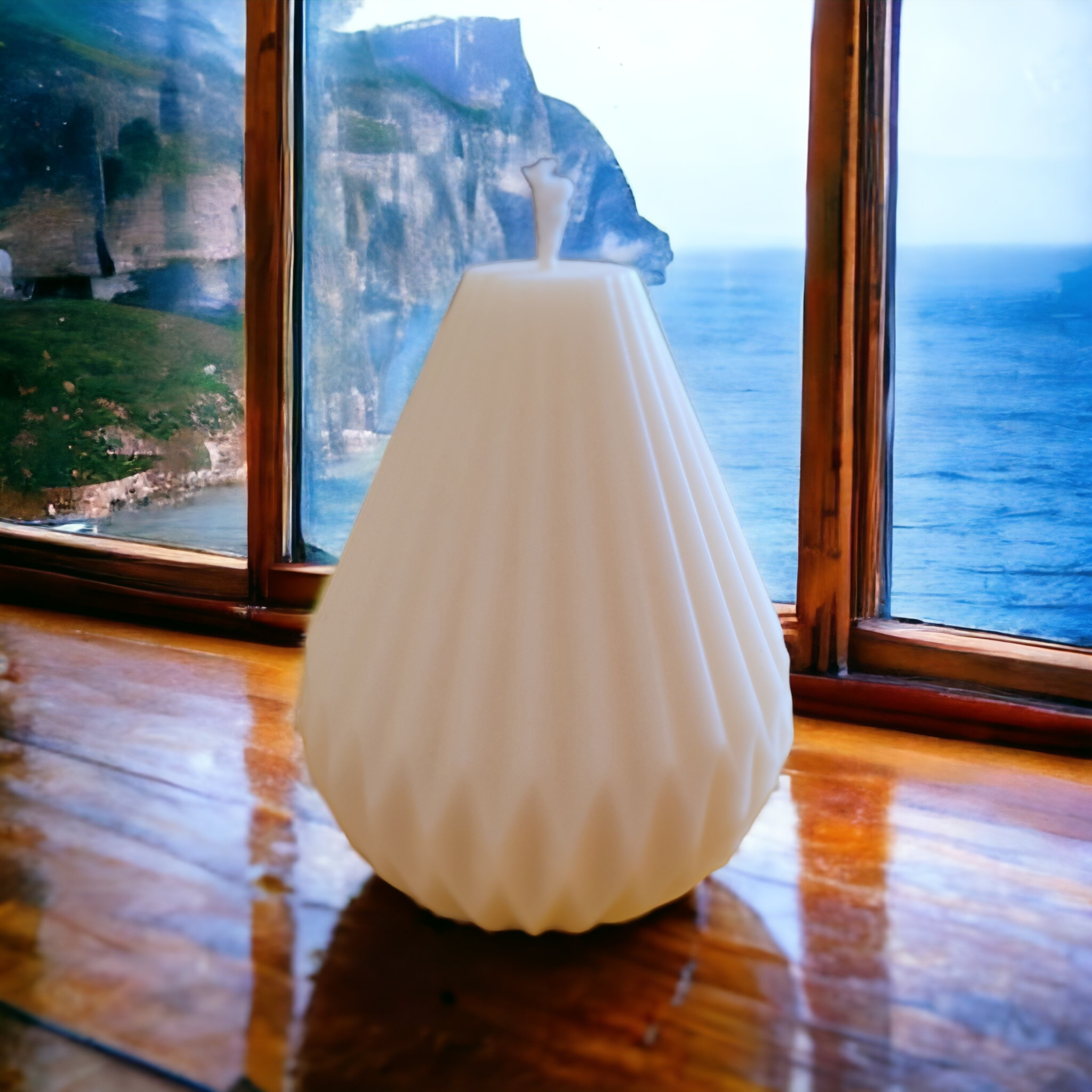 RIVES DE SAINTONGE - Wholesale Novelty Candle - Rapeseed Wax Striated Candle0