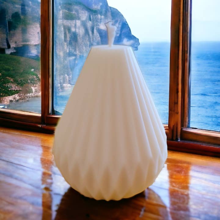 RIVES DE SAINTONGE - Wholesale Novelty Candle - Rapeseed Wax Striated Candle0