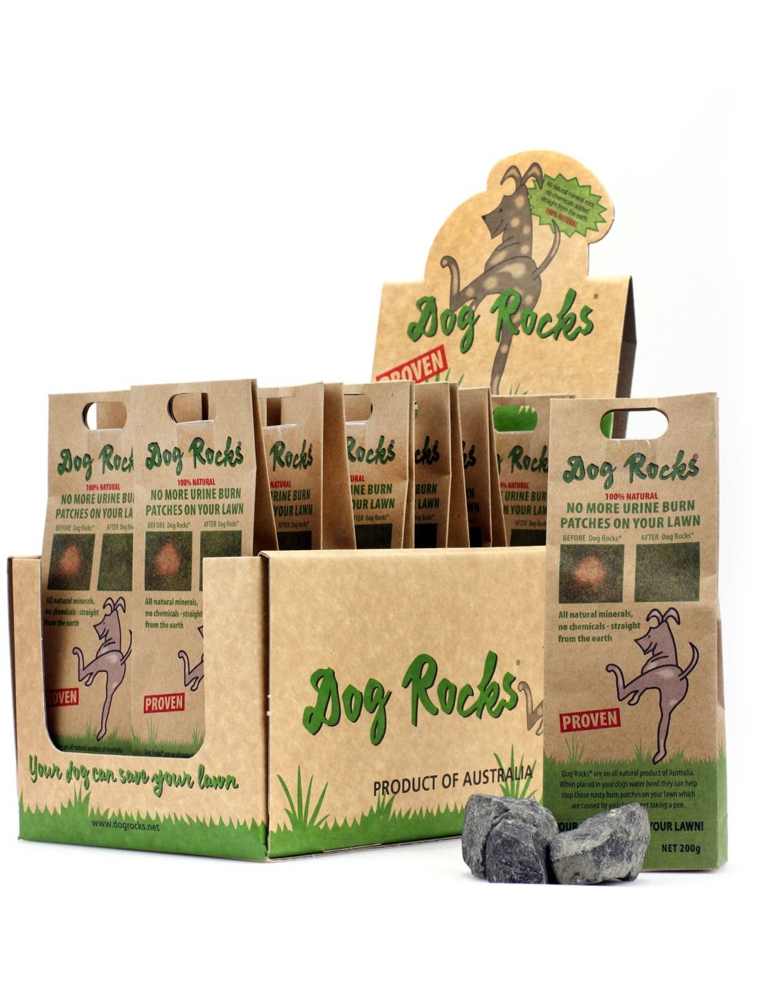 Only An Ocean Europe - Wholesale Pet Supplement - Dog - Dog Rocks Display – 200g & 600g0