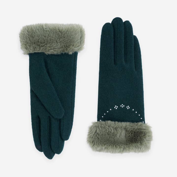 Glove Story - Wholesale Gloves - Women's - Gloves 80% Wool 20% Nylon – Touchscreen – 31182NF1