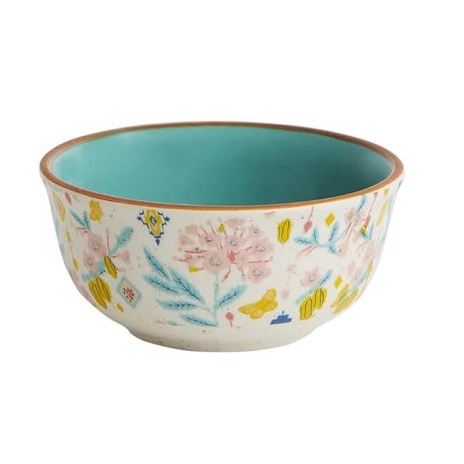 Farmhouse Curry Bowl Ceramic Floral 200ml voor wholesale door Chumbak